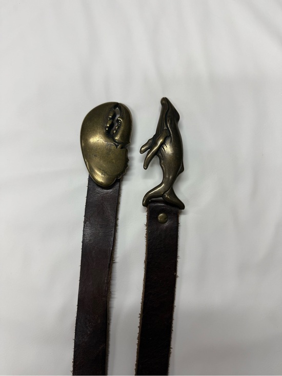 J. Crew Other - Vintage J.Crew Leather Belt Bundle Lobster & Whale Buckles Sz S